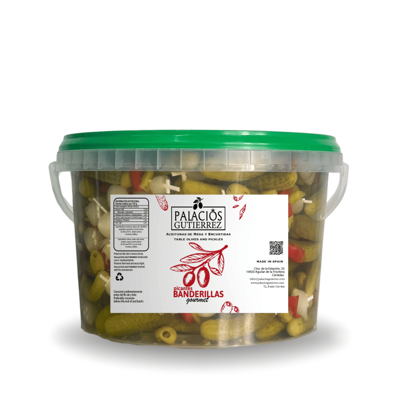 Banderillas Picantes – Cubo 4,5 kg (Plástico)