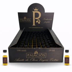 Aceite de Oliva Virgen Extra · Caja 100 Monodosis de 20 ml (Vidrio)