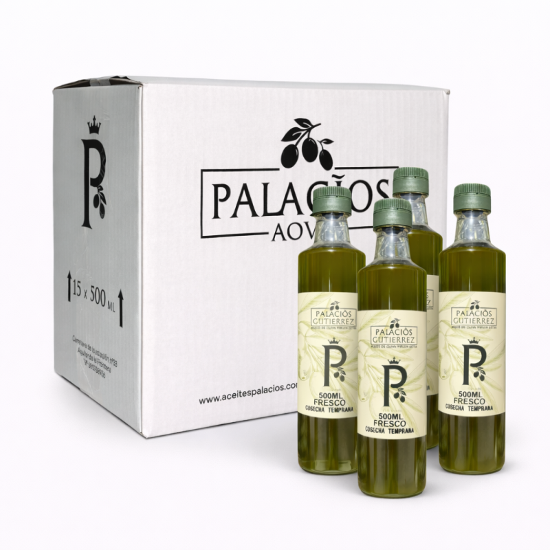 Aceite de Oliva Virgen Extra Cosecha Temprana Sin Filtrar – 500 ml (PET)