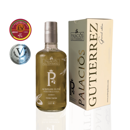 Aceite de Oliva Virgen Extra Picual Cosecha Temprana – Pacho · 500 ml (Vidrio)