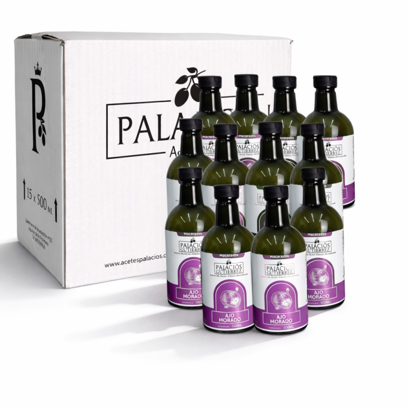 Aceite de Oliva Macerado con Ajo – 500 ml (Vidrio)