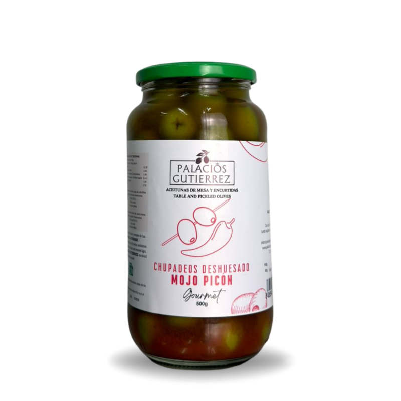 Aceitunas Chupadeos Deshuesado al Mojo Picon - 500g (vidrio)