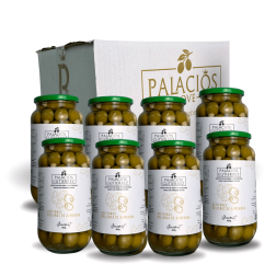 ACEITUNAS RELLENAS DE ALMENDRA - 500g (vidrio)