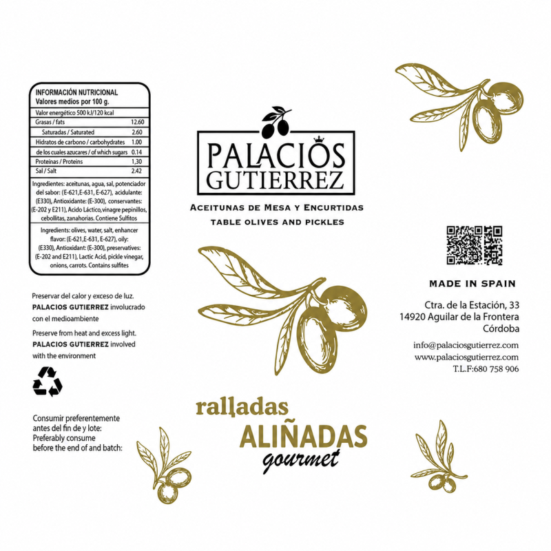 Aceitunas Rayadas Aliñadas – Cubo 4,5 kg (Plástico) Aceitunas Rayadas Aliñadas – Cubo 4,5 kg (Plástico)