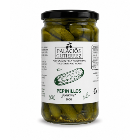 Pepinillos Gourmet – 500 g (vidrio)