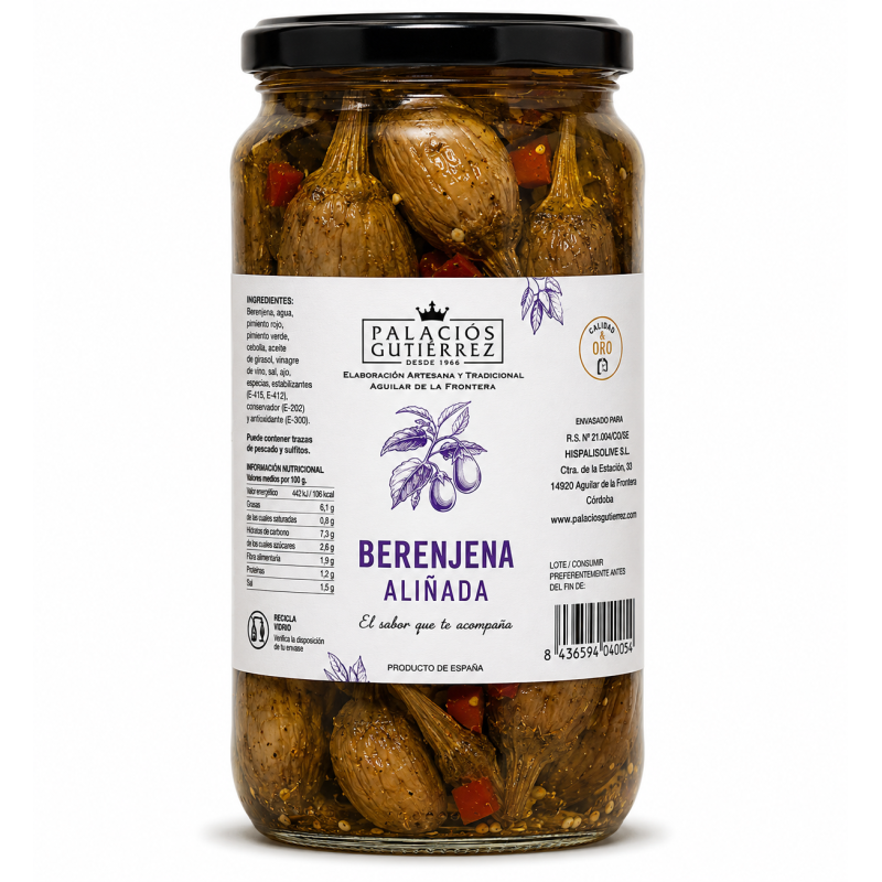 Berenejenas Aliñadas- 500G (Vidrio)