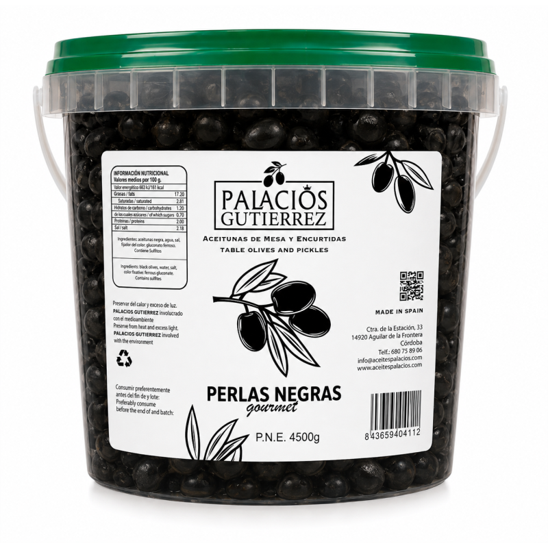 Perlas Negras Gourmet- Cubo 4,5 kg ( Plástico) Perlas Negras Gourmet- Cubo 4,5 kg ( Plástico)