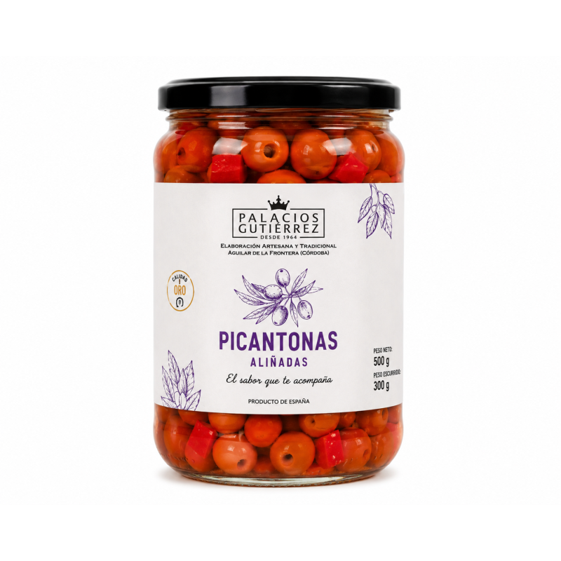 Aceitunas Picantonas- 500g ( Vidrio) Aceitunas Picantonas- 500g ( Vidrio)