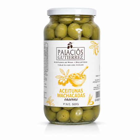 Aceitunas Machacadas Caseras- 500g ( Vidrio)