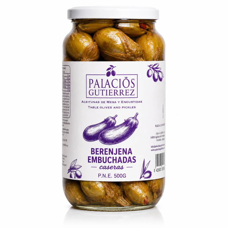 Berenjenas Embuchadas-500g ( Vidrio) Berenjenas Embuchadas-500g ( Vidrio)