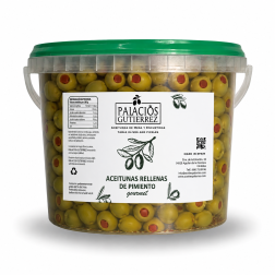 Aceitunas Rellenas de Pimiento- Cubo 4,5(Plástico)