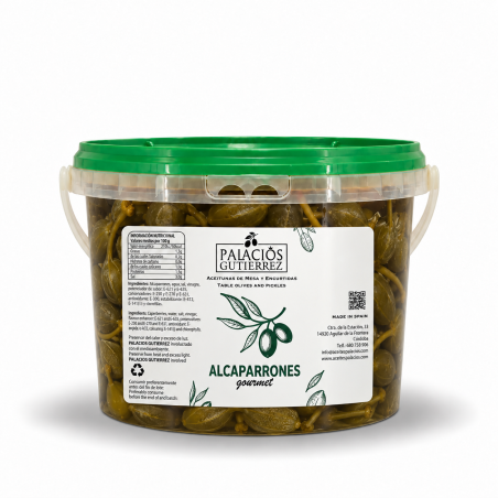Alcaparrones Gourmet -Cubo 4,5 kg ( Plástico)