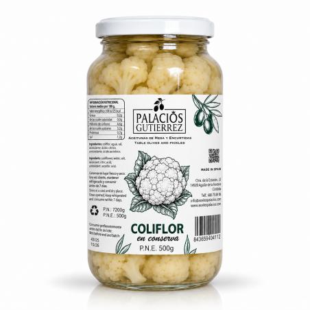 Coliflor en Conserva- 500g (Vidrio)