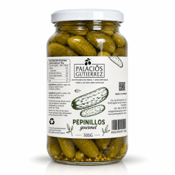 Pepinillos Gourmet – 500 g (vidrio)